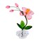 Crystal Expressions 4.0 Inch Orchid Figurine Everyday Figurine , Lightweight Everyday Decor Potted Orchid